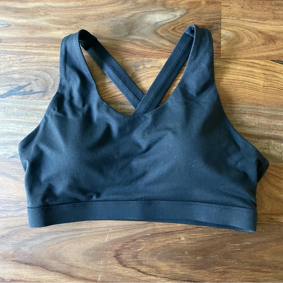 NWT Running Girl Criss-Cross Strappy Sports Bra Medium Support Removable Cups - Picture 10 of 13